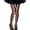 Coffee color, variant on Retro High Waist Leggings with Sheer Cutout Bows Embellishment Colorful Fishnets Tights Pantyhose For Music Festivals