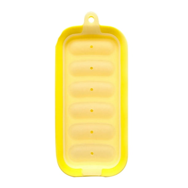 Kit de moldes para salchichas, moldes para salchichas de jamón, paquete de 6, caja para hot dogs, moldes de plástico, diseño plegable, portátil, para cocina de dormitorio, para sala de