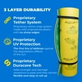 thumbnail image 3 of Aqua Lily Pad Floating Mat Duracore Foam Lake Float, 6’ x 20’, Yellow/Green, 3 of 10