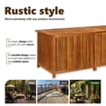 thumbnail image 3 of vidaXL Patio Storage Box Cushion and Blanket Outdoor Garden Solid Wood Acacia, 3 of 10