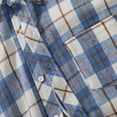 thumbnail image 5 of AnuYalue Flannel Shirts for Men Lightweight Button Down Plaid T-Shirt Casual Lapel Workout Shirt Fashion Loose Fit Tops, 5 of 7
