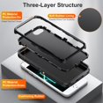 thumbnail image 2 of JTCASES for iPhone 7 / 8 / SE 2022 & 2020 Case, Shockproof Anti-drop PC Frame Anti-slip Strip Silicone Back Shell Rugged Anti-scratch for iPhone 7 / 8 / SE 2022 & 2020 (4.7") - Black, 2 of 8