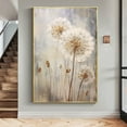 thumbnail image 2 of Blossom Dandelion Textured Oil Painting on Canvas Large Wall Art Abstract Flower Art Handmade Painting Wall Decor Living Room Decor, 2 of 9