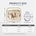 thumbnail image 3 of Bingfone Western Desert Cowboys1 Print 2-Piece Sun Shade Front Windshield - Foldable Car Front Window Sunshades For Most Sedans Suv Truck - Small, 3 of 7