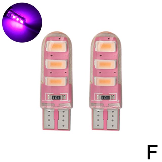 Bombillas LED T10 5630 6SMD para intermitentes de furgoneta y coche, P6T1