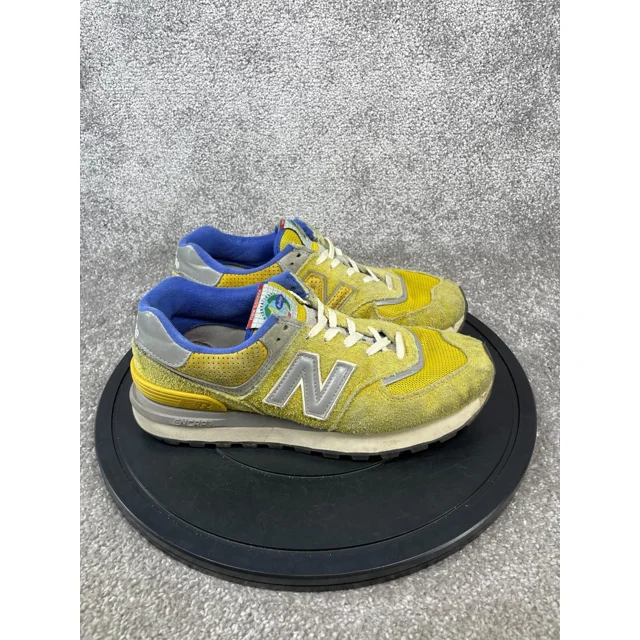 New Balance Shoes Mens Size 10 D 574 V1 Athletic Sneaker Yellow Suede