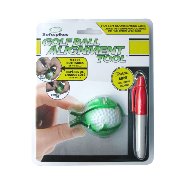Softspikes Golf Ball Alignment Tool with Sharpie