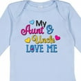 thumbnail image 4 of Inktastic My Aunt and Uncle Love Me with Hearts Boys or Girls Long Sleeve Baby Bodysuit, 4 of 5
