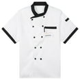 thumbnail image 5 of Alvivi Men's Chef Short Sleeve Coat Jacket Kitchen Service Uniform Workwear White XL, 5 of 7