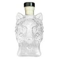thumbnail image 2 of Wolf Head Whiskey Bottle, High Borosilicate Glass Decanter with Fashionable Design, Whiskey Storage for Spirits, Unique Gift for Whiskey Enthusiasts, 2 of 9