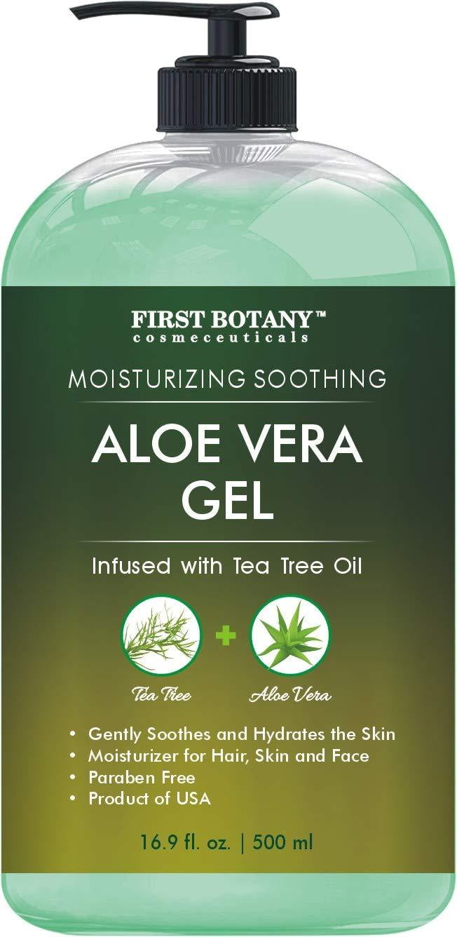 Aloe vera gel from 100 percent Pure Aloe Infused with Tea
