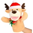thumbnail image 1 of 11.8'' Plush Shark Hand Puppet with Open Movable Mouth for Storytelling Puppet Theater, 1 of 4