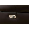 thumbnail image 4 of Paleremo Faux Leather Sectional with LED USB Speaker Wireless Charger in Brown, 4 of 12