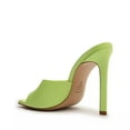 thumbnail image 3 of Schutz Kate Fresh Green Slip On Open Square Toe Stiletto High Heel Sandals (Green Fresh, 9), 3 of 6