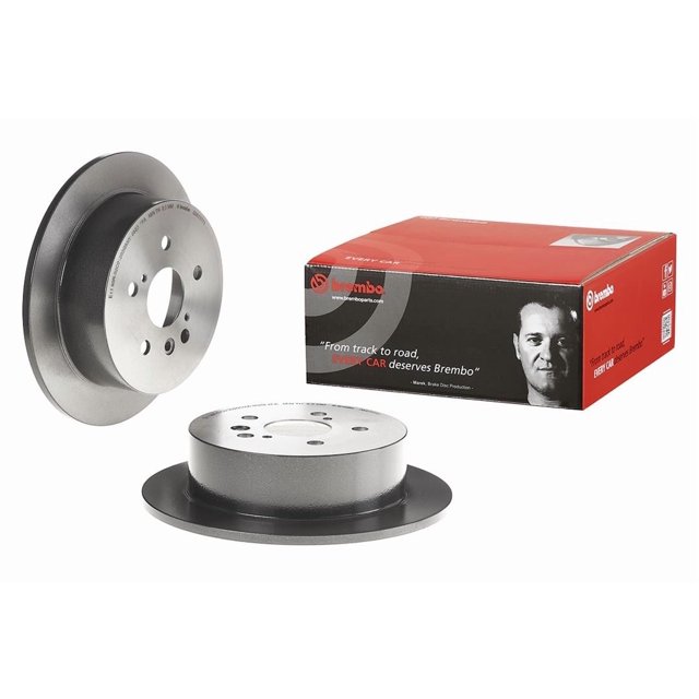 Brembo Brake Rotor 08A11111C02 Solid; One Piece Design; Wheel Bolt Pattern 5 x 114.3 Millimeter; 190.1 Millimeter Hat Inside Diameter; 62 Millimeter Hub Diameter; Gray Cast Iron; Single