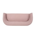 thumbnail image 7 of Noble House Nickolas Mid Century Fabric Upholstered Loveseat, Light Blush, 7 of 7