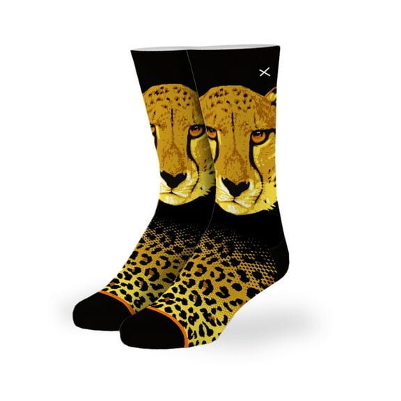 Cheetah Big Kids Crew Socks