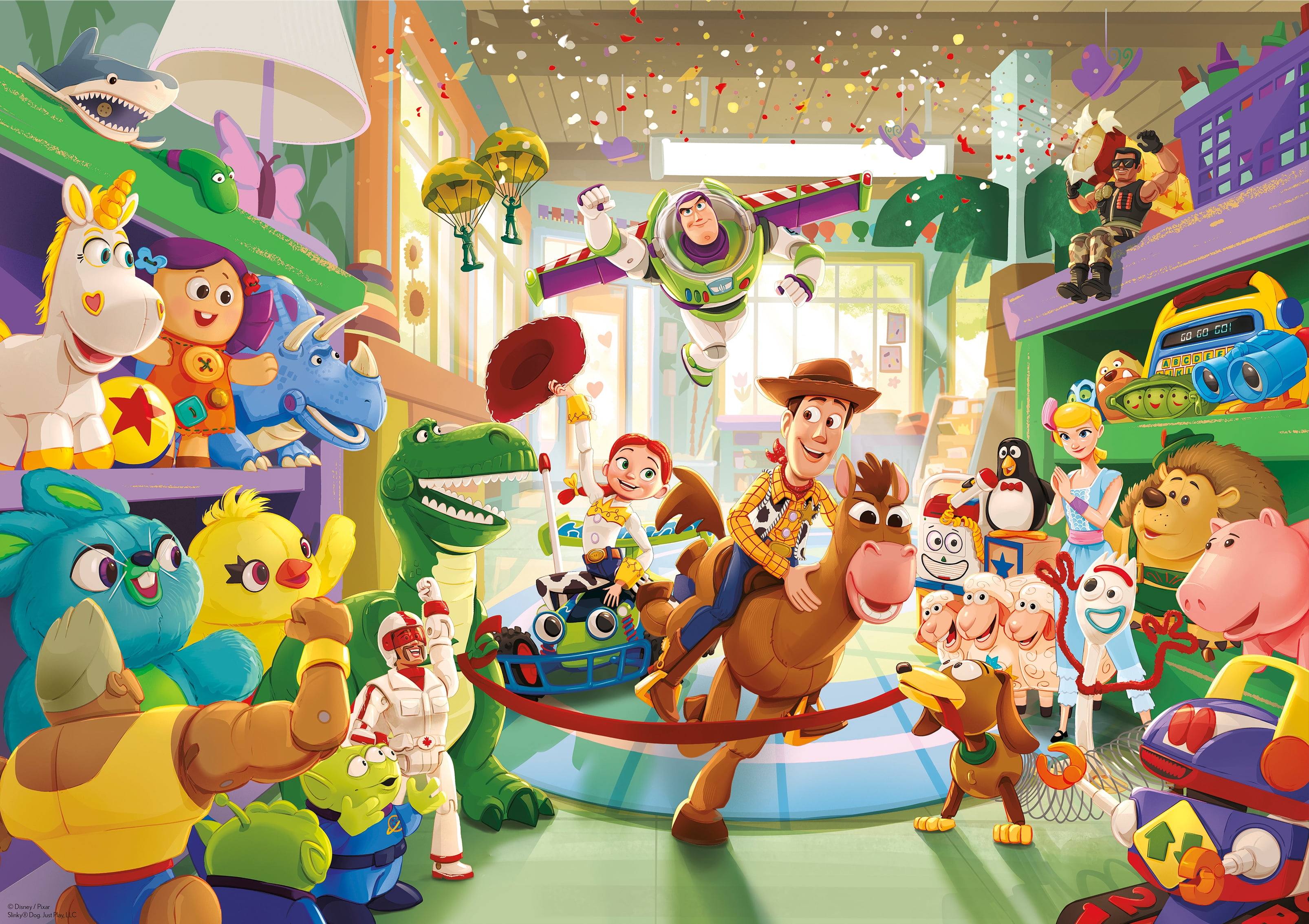 Ceaco Disney Pixar Toy Story Giddy Up 300-Piece Interlocking Jigsaw Puzzle for Adults Ages 14+