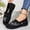 Black, variant on Women's Breathable Mesh Shoes Casual Trendy Flower Embroidery Shoes Slip-On Soft Sole Non-Slip Shoes Mesh Bottom Shallow Mouth Walking Shoes