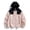 Pink, variant on Sentmoon UV Shirt Quick Dry Women's T-Shirts Long Sleeve Hooded Neck Soft Regular Fit Women's T-Shirts Hawaii for Golf and Athletic Training White XL