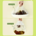 thumbnail image 4 of 100 unidades de bolsas elásticas de plástico para conservar alimentos frescos; tapas para cuencos; cubiertas universales para alimentos de cocina, 4 of 8