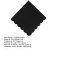 thumbnail image 6 of Scalloped Cocktail Napkins 100 Sheets 25cm Scalloped Cocktail Napkin Disposable Paper Napkins for Baby Shower Wedding Birthday Party Thick Absorbent, 6 of 7