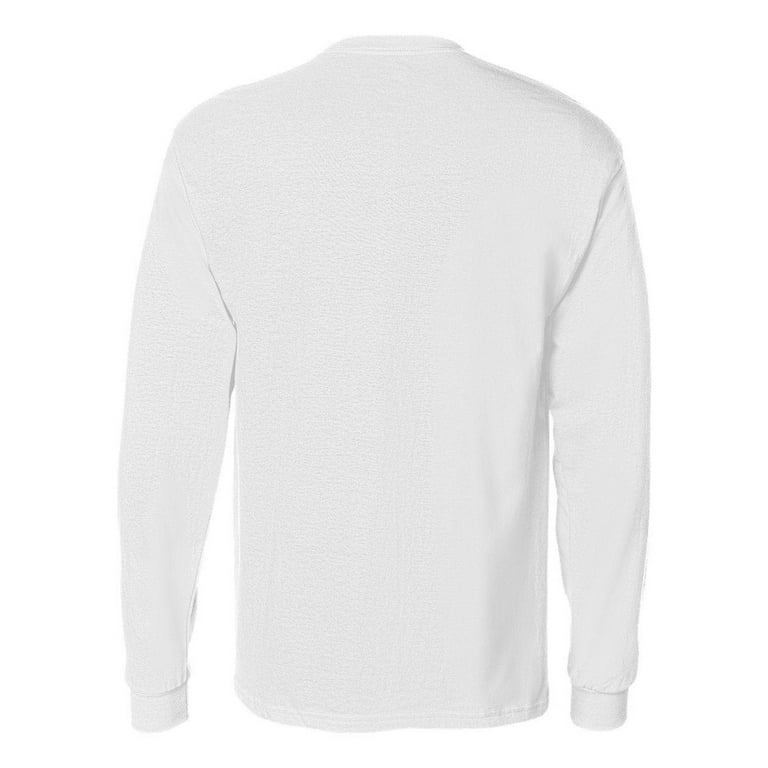 Hanes 6.1 oz. Tagless ComfortSoft Long-Sleeve Pocket T-Shirt (5596