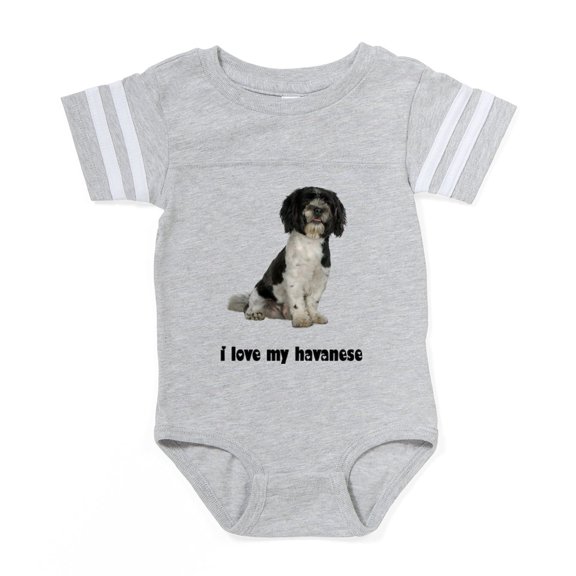 CafePress - FIN Havanese Love - Cute Infant Baby Football Bodysuit