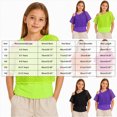 thumbnail image 3 of WXFAZCVU Girls Fashion Tops Mesh Shirt with Tank Top Summer Clothes Kids Trendy Going Out Size 8-9 Years, 3 of 4