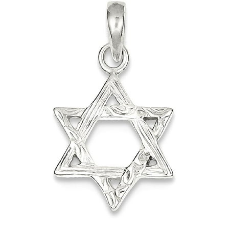 Love Star Of David Pendant - Star Of David Necklace - ICE CARATS 925 Sterling Silver Textured Jewish Jewelry Star Of David Pendant Charm Necklace Religious Judaica Fine Jewelry Ideal Gifts For Women Gift Set From Heart