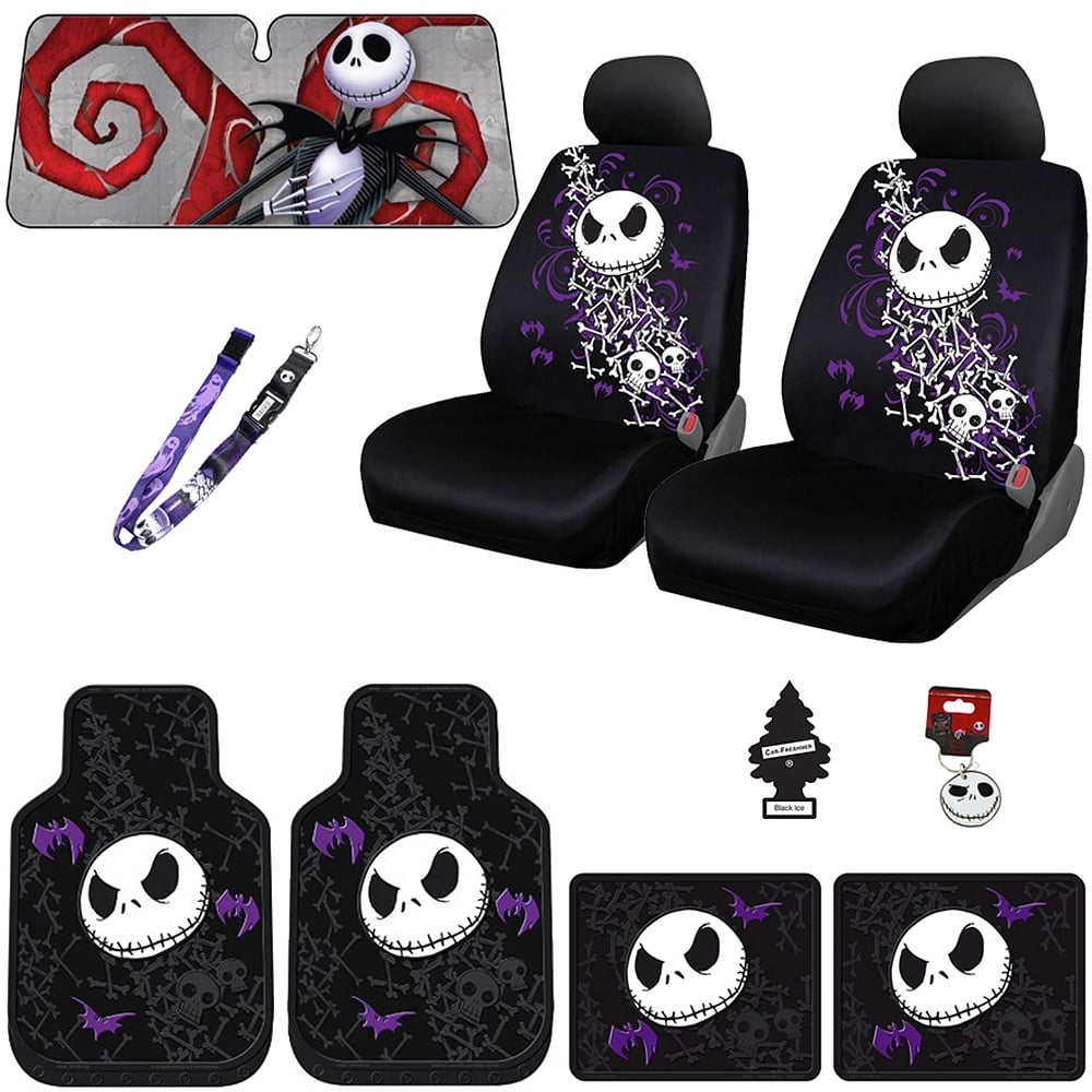Brand New Design Nightmare before Christmas Jack Skellington Car Truck SUV Seat Covers Floor