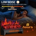 thumbnail image 6 of Zimtown 23'' Electric Fireplace Insert w/Remote & WiFi Control, Faux Fireplace Logs w/Timer, Overheat Protection, Adjustable Flame and Brightness, CSA Listed for Home Living Room Bedroom, 6 of 13