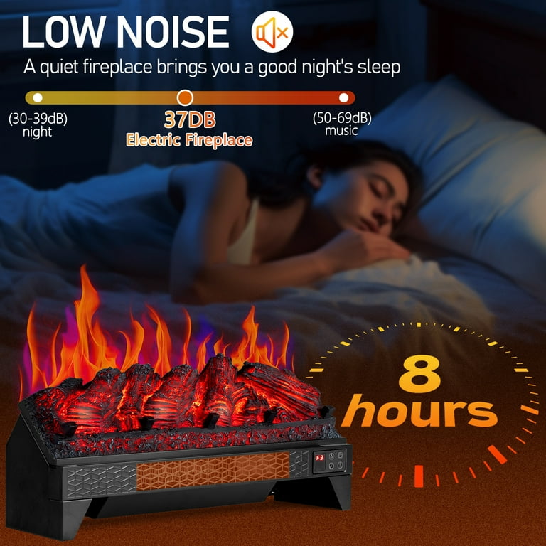 Zimtown 23'' Electric Fireplace Insert w/Remote & WiFi Control