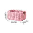 thumbnail image 3 of LEHOZIHEQ Small baskets for Organizing, Paper Rope Decorative Toilet Paper Baskets & Bathroom Organizer for Toilet Tank Top, Shelves, Countertop,Home,Office Storage Bins, 3 of 6