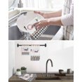 thumbnail image 5 of Spring Flowers Kitchen Dish Towels for Drying Dishes Set of 4, Watercolor Floral Leaf Black Plaid Waffle Weave Microfiber Hand Tea Bathroom Towels Quick Dry & Absorbent Towel 15.7x23.6, 5 of 7