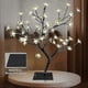 thumbnail image 3 of Cherry blossom bonsai tree, 48 LED lights, metal base, warm white., 3 of 5