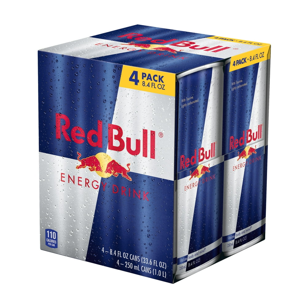 Red Bull Energy Drink, 8.4 Fl Oz (4 pack)