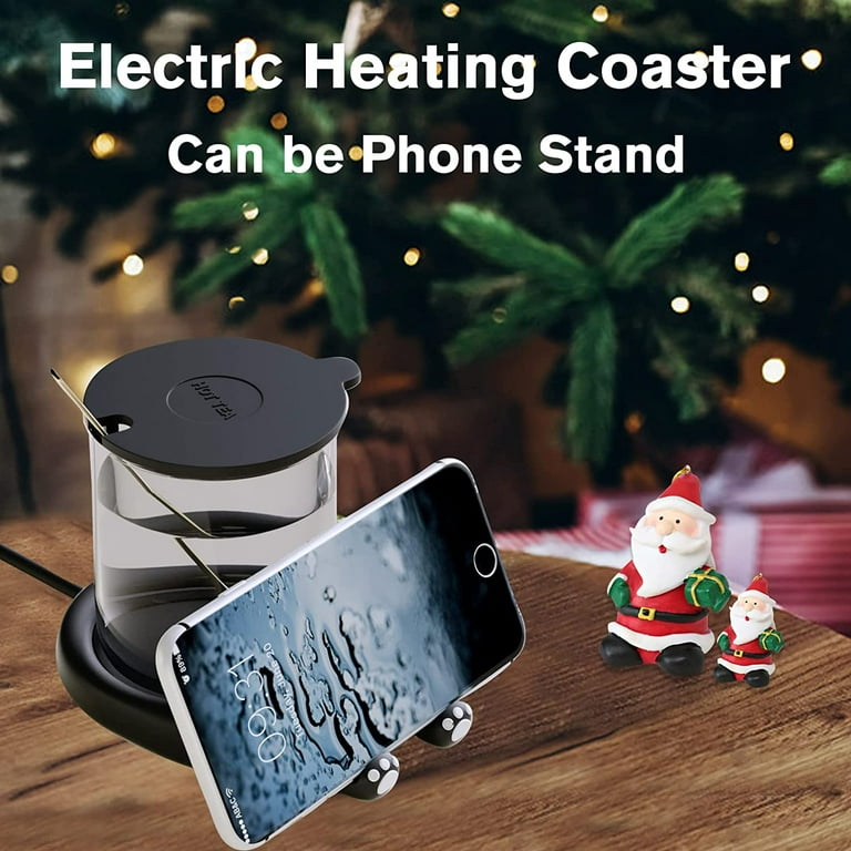 Cup Warmer, 55C Constant Temperature Digital Display Touch Button Coffee  Heater Warmer Hot Plate Warmers Mug Electric Beverage Tea Water Heating Cup
