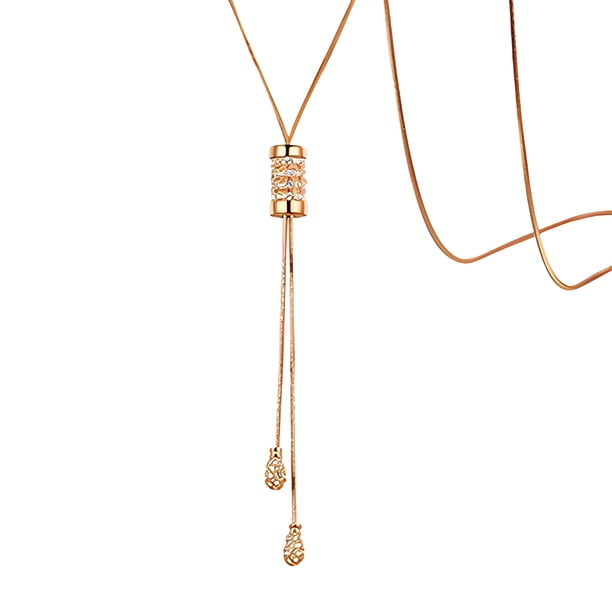 Collar Minnieouse de rodillos para mujer Gargantilla decorativa con diamantes de imitación Oro blanco