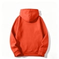 thumbnail image 4 of Women's Pullover Hoodie Cozy Fall Sweatshirt with Drawstring Hood Front Pocket Relaxed Fit Hoodies, M, 4 of 6