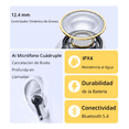 thumbnail image 3 of Realme Buds T200 Lite Earbuds Audífonos Bluetooth 48H Batería 12.4mm Drivers IPX4 Resistente Agua Negro, 3 of 8