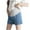Blue, variant on Taqqpue Maternity Denim Shorts Over Bump Ripped Distressed Solid Color Jean Shorts Comfy Summer Pregnancy Shorts