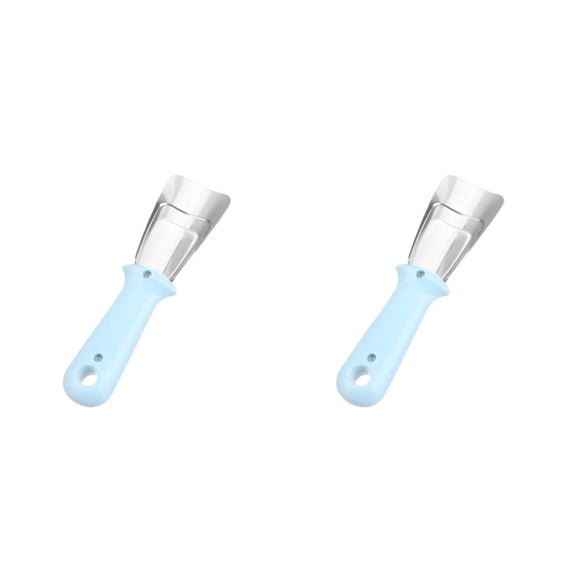 Injueey Pala de descongelación Congelador de acero inoxidable Rascador de hielo Cocina multifunción Gadget de limpieza Portátil Útil Type2 NO2