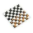 thumbnail image 4 of Juego de ajedrez internacional de plástico con tablero de ajedrez de película de plástico de 25 cm PS Ajedrez internacional para niños adultos marrón, 4 of 14