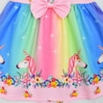 thumbnail image 6 of Girls Unicorn Cartoon Dress Sleeveless Christmas New Year Birthday Party Dresses for 3-7Y, 6 of 6