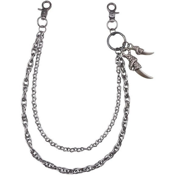 Layered Eagle Claw Pants Chain - Wallet Chains Punk Hip-Hop Jeans Chain, Gothic Belt Waist Emo Accessory for Men & Women