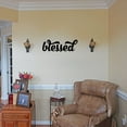 thumbnail image 2 of Blessed - Beautiful Solid Steel Home Decor Decorative Accent Metal Art Wall Sign, 2 of 3