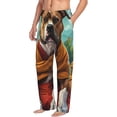 thumbnail image 6 of Sikiie Meditating French Bulldog Mens Pajama Pants Sleep & Lounge Pants, PJ Bottoms With elastic waistb and Pockets XX-Large, 6 of 6