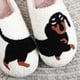 thumbnail image 3 of Zapatillas de felpa Dachshund con punta cerrada cómodas antideslizantes para hombres y mujeres, 3 of 9