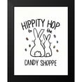 thumbnail image 2 of York, Leah 12x14 Black Modern Framed Museum Art Print Titled - Funny Bunny III, 2 of 5